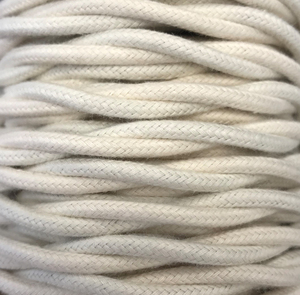 Bobina da 15 m. Cavo decorativo in tessuto intrecciato di lino e cotone (CABEXT2TA01) - Product Image 1