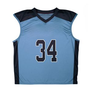 Débardeurs réversibles Lacrosse pour hommes et femmes Logo personnalisé Design 100% Polyester Sublimé Mesh Imprimé Débardeurs athlétiques - Product Image 6