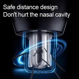 Tondeuse électrique portable pour poils de nez pour hommes, usage domestique, camping-car, garage, appareil de toilettage des poils du visage, alimenté par batterie USB, en plastique - Product Image 2