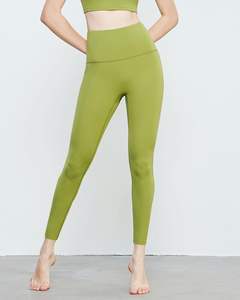Leggings de yoga de fitness pour femmes de haute qualité avec fermeture à la taille élastique prix de gros pantalons de sport de gymnastique - Product Image 1
