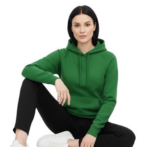Sudadera con capucha Primal Green para mujer, diseño de logotipo personalizado, corte ajustado, forro polar de algodón grueso, venta al por mayor, sudadera con capucha tipo top para mujer - Product Image 1