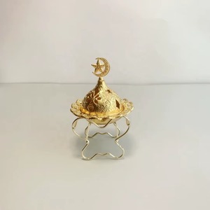 Quemador Bakhoor de diseño moderno con acabado antiguo de calidad superior, quemador de incienso de estilo decorativo para el hogar - Product Image 3