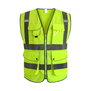 Veste de sécurité haute visibilité personnalisée, imperméable et respirante, pour la vente en ligne, grande taille, pour l'été, fabriquée au Pakistan - Product Image 1