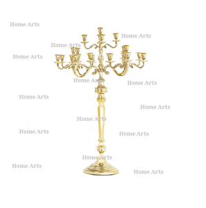Superior Quality Wedding <b>Candelabra</b> Handmade Aluminium Gold Color Lighting And Decorative <b>Candelabra</b> In Bulk - Product Image 5