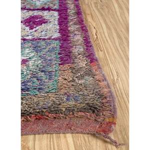 พรมขนสัตว์ถักมือ Nuray รุ่น Pae-4512 ลายเหรียญสีชมพูและสีม่วง สำหรับตกแต่งห้องนั่งเล่นในบ้าน พรมจาอิปุร สหรัฐอเมริกา - Product Image 4