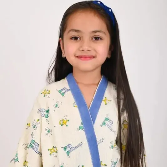 Acquisto all'ingrosso a buon mercato nuovi Kimono per bambini Kimono in misto cotone stampato a mano Kimono vestito per bambini