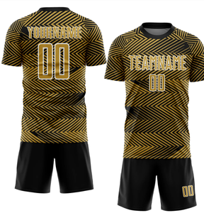 Ensemble d'uniformes de football imprimés respirants de haute qualité unisexe, personnalisables en bleu, rose, jaune, vert, service OEM, kits de tenues d'équipe - Product Image 1