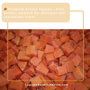 Iqf แพ็คสุญญากาศหั่นเต๋ามะละกอแช่แข็งแบบธรรมชาติ - Product Image 4