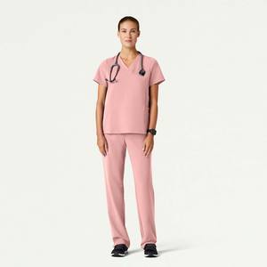 Tenues de travail pour infirmières, en tissu tissé doux de qualité supérieure, lavables, avec logo personnalisé, pantalons de jogging, ensembles d'uniformes de travail confortables pour hôpital, disponibles - Product Image 1