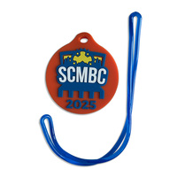 Lanière personnalisée en PVC 2D pour cadeaux d'affaires, logo personnalisé, étanche, phosphorescente, forme cœur, pour chapeaux, marchés internationaux