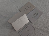 Cartes de remerciement personnalisées en papier recyclé écologique, cartes de vœux professionnelles, impression typographique, gaufrage, feuille d'or