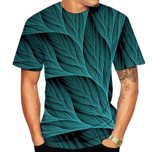 Sublimation T-shirt homme décontracté T-shirts manches courtes été extérieur rue vêtements homme Sublimation T-shirt - Product Image 2