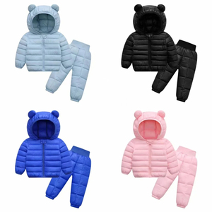 Niños puffer Chándales Conjuntos 2 Piezas Conjuntos Zip up Bebé Alta Calidad Niños Chándales - Product Image 6