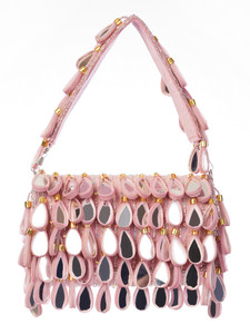Elegante Bolso de Mano Clásico de Media Luna con Cristales y Perlas para Mujer, Ideal para Fiestas y Eventos Nocturnos - Product Image 2