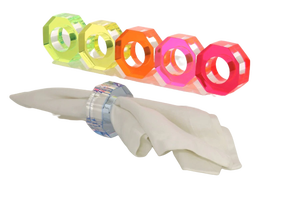 Tendance Design Ronds De Serviette Forme Carrée Couleur Bleu Foncé Accessoires De Cuisine Qualité Standard Porte-Tissu Acrylique Nouveau Design - Product Image 3