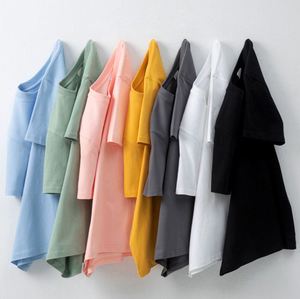 Camiseta de Hombre de Alta Calidad, 100% Algodón, Tejido de Punto, Diseño de Letras Largas, Hombros Caídos, Talla Grande, Transpirable, de Secado Rápido, Cuello Redondo - Product Image 1