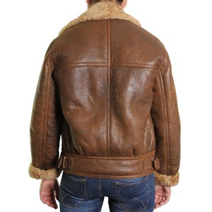 Best Quality <b>Women's</b> Sheep Fur Lining Winter <b>Suede</b> Leather Waterproof POWER DRY V-neck Shearling <b>Jacket</b> for Very Cold Weather - Product Image 4