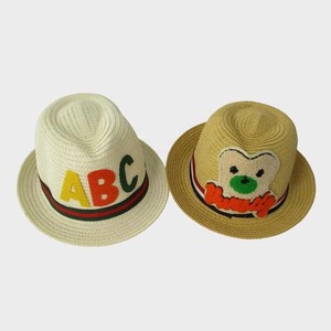 Chapeau d'été chaud pour enfants avec logo personnalisé chapeau de paille naturel à large bord de haute qualité produit chaud à un prix bon marché - Product Image 1