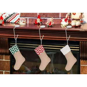 Top Sale Table Hook Silver Mantle <b>Christmas</b> Decoration Latest Design Stocking Holders in Wholesale Price - Product Image 3