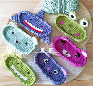 Crochet Gift Eyeglass Case Handmade Eyeglasses Holder <b>Cute</b> <b>Bear</b> Amigurumi Animal Glasses Glaser Handwork Holder Eyeglass Tray - Product Image 2
