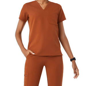 Calidad superior mujeres Hospital Enfermeras Scrubs Venta al por mayor todos los colores y tamaños disponibles fácil de usar Hecho con poliéster - Product Image 1