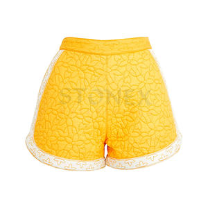 Femmes taille haute matelassé imprimé fleuri Shorts confortable décontracté respirant rembourré vêtements en gros tissu Style Sexy - Product Image 1