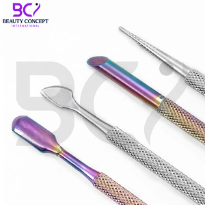 Poussoir double tête pour enlever les cuticules des ongles Poussoir pour peaux mortes Acier inoxydable Pédicure Manucure Art Cleaner Tools - Product Image 6