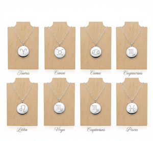 Collar de Cadena Delicado con Signo del Zodiaco Geométrico de Plata de Ley 925 de Alta Calidad Hecho a Medida, Collar de Lujo de Oro Rosa para Hombre de Terceros - Product Image 3