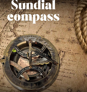 BeautifulPersonalized Working Sundial <b>Compass</b> Groomsmen Gift Couples Gift, Christmas GiftsPremium Quality - Product Image 2