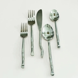 Juego de cubiertos de acero inoxidable con mango de diseñador, perfecto para artículos de hotel y utensilios de cocina, accesorios elegantes, artículos de cocina - Product Image 5