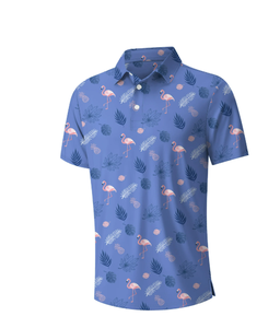 Polos de golf para hombre de calidad superior, camisetas de golf de manga corta impresas que absorben la humedad, camisetas de golf ajustadas para exteriores para hombre - Product Image 5