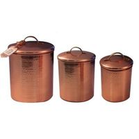 Quatre pots de rangement classiques en cuivre et acier inoxydable, accessoires de cuisine pour placard, pots à épices personnalisables avec logo pour cadeaux