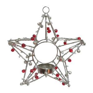 Increíble diseño de hierro/Cuentas colgantes corazón tamaño estándar niquelado colgante de pared para decoración de Navidad hecho a mano - Product Image 3