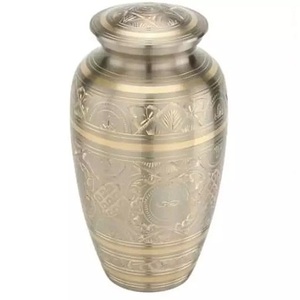 Impressionnant urne de crémation pour mémorial cendres humaines urne métal couleur argent Style européen aluminium cendres funéraires urne fournitures funéraires - Product Image 4