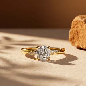 Jeulia Women's Classic Geometric Engagement <b>Ring</b>-Sterling <b>Silver</b> with Rhodium Plating Diamond Opal <b>Garnet</b> or Ruby - Product Image 4