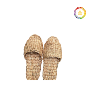 Zapatillas de jacinto de agua hechas a mano con suela blanda-calzado ecológico de Vietnam - Product Image 1