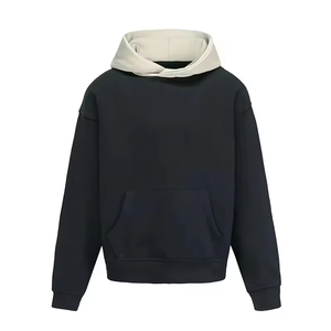 Sudadera con capucha básica de gran tamaño para hombre personalizada de alta calidad ODM OEM | Jersey de moda de algodón 100% Boxy Fit No Strings - Product Image 5