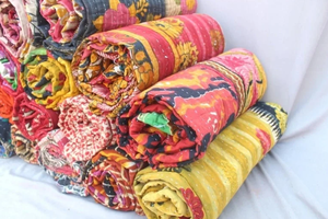 Wholesale Indian Vintage Kantha <b>Quilt</b> Handmade Cotton Throw Reversible Blanket <b>Bedspread</b> Patchwork Gudri <b>Quilts</b> for Home Decor - Product Image 6