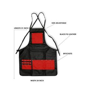 Tablier durable à séchage rapide et à point anti-éclaboussures Tablier anti-feu fabriqué pour gril Cuisine Maison Tie forte Finition propre Tablier à couverture complète - Product Image 3