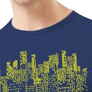 Camiseta de punto 100% algodón personalizada, cómoda, hecha a medida, con estampado gráfico para hombre, estilo urbano, gran venta. - Product Image 6