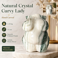 Vente en gros de sculptures de modèles féminins pulpeux en cristal naturel multi-matériaux, sculptures de beautés sensuelles, artisanat en cristal poli