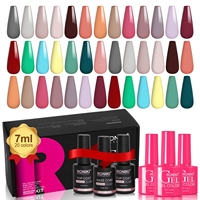 Ensemble de vernis à ongles gel UV de haute qualité, lot de 20 pièces/kit de 7ml, pour femmes, cadeau de manucure, gel pigmenté, nail art