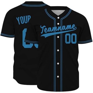 เสื้อเบสบอลแบบสั่งทำ OEM คุณภาพสูง 100% โพลีเอสเตอร์ พิมพ์ลายแบบ Sublimation แห้งเร็ว ต้านเชื้อแบคทีเรีย ระบายอากาศได้ดี คอวี น้ำหนัก 220 กรัม - Product Image 1