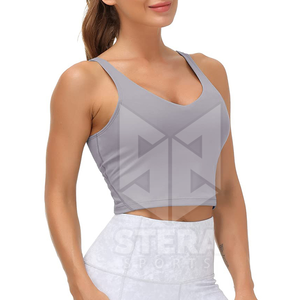 Haute qualité doux sensation Stretch femmes soutien-gorge de sport haut pour femme Spandex Polyester soutien-gorge de sport vêtements de sport soutien-gorge de sport - Product Image 3