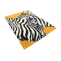 Meistverkaufter Luxuriöser Moderner Tierdruck Zebra-Teppich - Handgetufteter Woll-Teppich Rutschfest Haustierfreundlich für Wohnzimmer