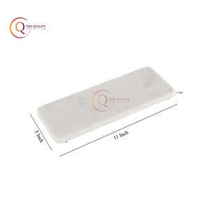 Recién llegado, bandeja para servir de mármol blanco Natural, diseño impresionante para servir comida, hogar, hoteles, platos de Venta caliente - Product Image 6
