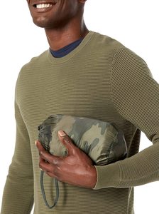 OEM personnalisé 2025 dernier homme léger enduit col montant hiver résistant à l'eau compressible doudoune avec logo avant - Product Image 3