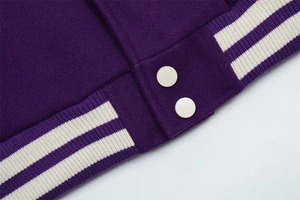 Veste de baseball varsity pour homme avec manches en cuir véritable et corps en laine, personnalisable - Product Image 6
