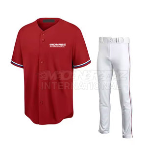 Uniforme de Béisbol Transpirable y Cómodo para Adultos, MOQ Bajo, Tallas Personalizadas, Alta Calidad, 100% Poliéster, Colores y Tallas Personalizables - Product Image 1