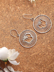 ต่างหูเจ้าปางคีรีบูนยอดนิยม คุณภาพสูง ระยิบระยับ งานแฮนด์เมด เครื่องประดับอินเดีย แฟชั่นอุปกรณ์เสริม - Product Image 2